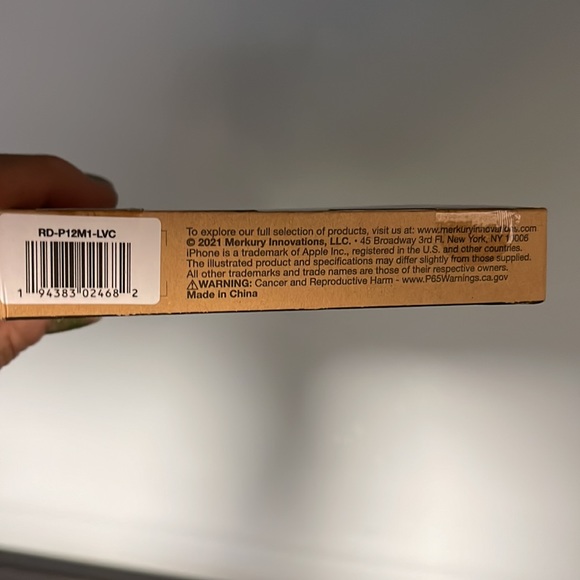 Rae Dunn LOVE Hard Shell clear case for iPhone 12 Pro Max - Picture 3 of 4